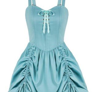 Light Blue Summer Corset Dress {Renaissance Fairy Princess Mori}